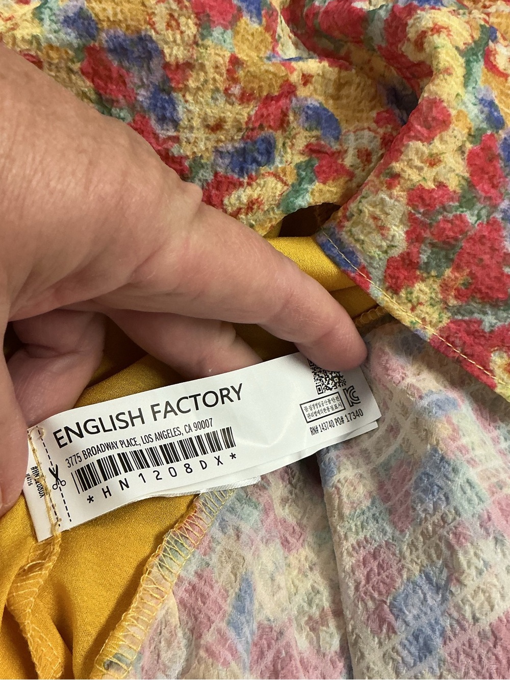 English Factory Plus SZ 3X Floral Smocked Ruffle Tiered Maxi Dress Ruffle Sleeve - Picture 9 of 10